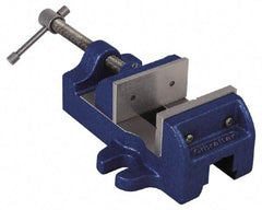 Gibraltar - 1-1/2" Jaw Opening Capacity x 1" Throat Depth, Horizontal Drill Press Vise - 1-3/4" Wide Jaw, Stationary Base, Standard Speed, 4-1/2" OAL, Cast Iron - Americas Industrial Supply