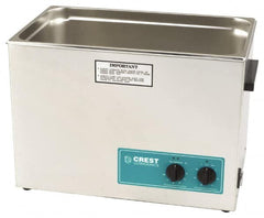 CREST ULTRASONIC - Bench Top Water-Based Ultrasonic Cleaner - 7 Gal Max Operating Capacity, Stainless Steel Tank, 368.3mm High x 533.4mm Long x 323.85mm Wide, 117 Input Volts - Americas Industrial Supply