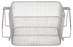 CREST ULTRASONIC - Stainless Steel Parts Washer Basket - 7" High x 215.9mm Wide x 11" Long, Use with Ultrasonic Cleaners - Americas Industrial Supply