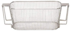 CREST ULTRASONIC - Stainless Steel Parts Washer Basket - 88.9mm High x 127mm Wide x 228.6mm Long, Use with Ultrasonic Cleaners - Americas Industrial Supply