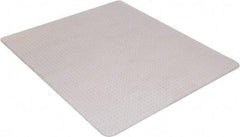 Aleco - 53" Long x 45" Wide, Chair Mat - Rectangular, Beveled Edge Style, Includes Anchorpoints - Americas Industrial Supply