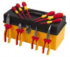 Wiha - 10 Piece Insulated Hand Tool Set - Comes in Tool Box - Americas Industrial Supply