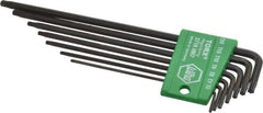 Wiha - 7 Piece T6 to T20 Flag-Style Torx Key Set - T6, T7, T8, T9, T10, T15, T20 Torx Size - Americas Industrial Supply