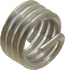 Heli-Coil - M3x0.50 Metric Coarse, 3mm OAL, Free Running Helical Insert - 3-3/4 Free Coils, Tanged, 304 Stainless Steel, Bright Finish, 1D Insert Length - Exact Industrial Supply