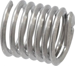 Heli-Coil - M6x1.00 Metric Coarse, 9mm OAL, Free Running Helical Insert - 6-3/4 Free Coils, Tanged, 304 Stainless Steel, Bright Finish, 1-1/2D Insert Length - Americas Industrial Supply