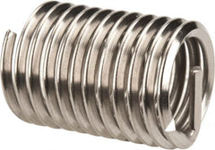 Heli-Coil - M10x1.50 Metric Coarse, 20mm OAL, Free Running Helical Insert - 11-1/8 Free Coils, Tanged, 304 Stainless Steel, Bright Finish, 2D Insert Length - Exact Industrial Supply