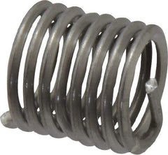 Heli-Coil - Single Insert, M10x1.5 Metric Coarse, 1-1/2D, Stainless Steel Screw Locking Insert - 8 Free Coils, 15mm Overall Length, 11.95 to 12.5mm Outside Diameter, with Tang, Bright Finish, 304 Material Grade - Exact Industrial Supply