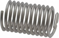 Heli-Coil - Single Insert, M12x1.75 Metric Coarse, 2D, Stainless Steel Screw Locking Insert - 11-1/2 Free Coils, 24mm Overall Length, 14.3 to 15mm Outside Diameter, with Tang, Bright Finish, 304 Material Grade - Exact Industrial Supply