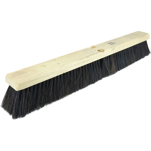18″ Medium Sweep Floor Brush, Horsehair and Polystyrene Border w/Black Polypropylene - Americas Industrial Supply