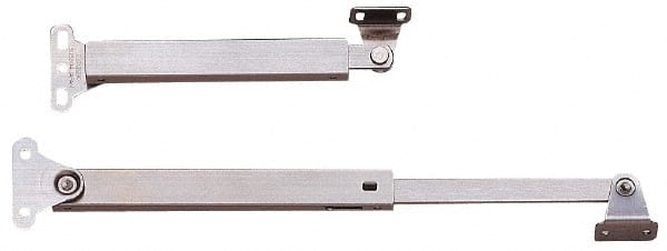 Door Damper: 33 lb Load Capacity Stainless Steel, Satin Finish