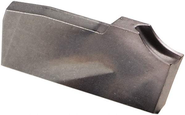 Kennametal - A2014 CF KCU25 Grade, 0.055" Cutting Width, Carbide Cutoff Insert - 0° Neutral Lead Angle, 0.006" Cnr Rad, AlTiN Coated, Single End - Americas Industrial Supply