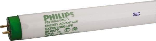 Philips - 25 Watt Fluorescent Tubular Medium Bi-Pin Lamp - 5,000°K Color Temp, 2,400 Lumens, T8, 36,000 hr Avg Life - Americas Industrial Supply