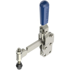 472 lbs Capacity - Solid - Vertical with Solid Arm - Hold Down Action Toggle Clamp