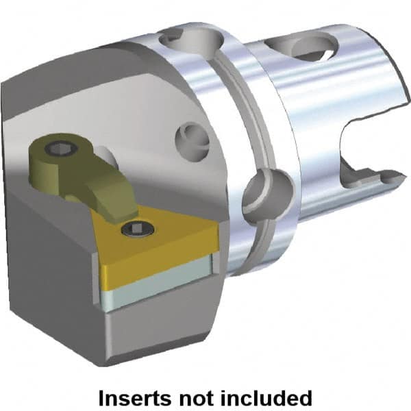 Kennametal - Right Hand Cut, Size KM40, TN.. Insert Compatiblity, Modular Turning & Profiling Cutting Unit Head - 27mm Ctr to Cutting Edge, 40mm Head Length, Through Coolant, Series M-Clamping - Americas Industrial Supply