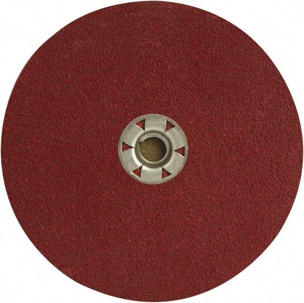 DeWALT - 5" Diam 5/8-11 Threaded Hole 24 Grit Fiber Disc - Coarse Grade, Ceramic, 12,200 Max RPM - Americas Industrial Supply