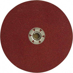DeWALT - 5" Diam 5/8-11 Threaded Hole 24 Grit Fiber Disc - Coarse Grade, Ceramic, 12,200 Max RPM - Americas Industrial Supply