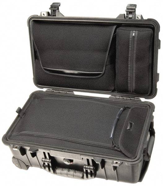 Pelican Products, Inc. - 13-13/16" Wide x 13-13/16" Deep x 9" High, Clamshell Hard Case - Black, Plastic - Americas Industrial Supply