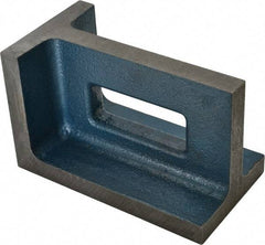 Interstate - 1 Hole, 8" High x 4-1/2" Wide x 5" Deep, Right Angle Iron - Semi-Steel, Precision Ground, Parallel & Square to within 0.0018" per 6" - Americas Industrial Supply