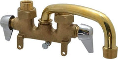 B&K Mueller - Standard, Two Handle Design, Brass, Clamp, Laundry Faucet - 6 Inch Spout, Lever Handle - Americas Industrial Supply