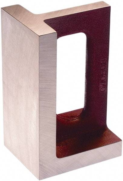 Suburban Tool - 1 Hole, 16" High x 8" Wide x 9" Deep, Right Angle Iron - Cast Iron, Machined, 1-3/8" Thick, Parallel & Square to within 0.002" per 6" - Americas Industrial Supply