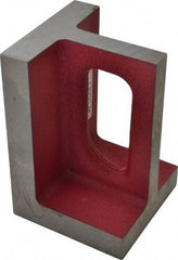 Suburban Tool - 1 Hole, 6" High x 4" Wide x 4" Deep, Right Angle Iron - Cast Iron, Machined, 7/8" Thick, Parallel & Square to within 0.002" per 6" - Americas Industrial Supply