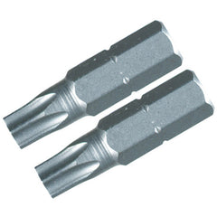 Security Torx Insert Bits. T30s × 25mm. 1/4″ Drive (2 Bit Pack). - Americas Industrial Supply