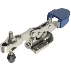 500 lbs Capacity - T-Handle - Adjustable U-Bar - Horizontal with Additional Locking Mechanism - Hold Down Action Toggle Clamp