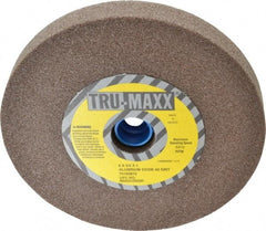 Tru-Maxx - 60 Grit Aluminum Oxide Bench & Pedestal Grinding Wheel - 6" Diam x 1" Hole x 3/4" Thick, 5410 Max RPM, O Hardness, Medium Grade , Vitrified Bond - Americas Industrial Supply