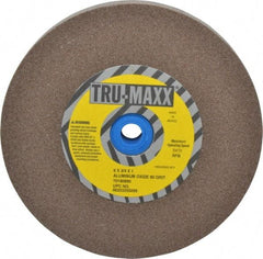 Tru-Maxx - 80 Grit Aluminum Oxide Bench & Pedestal Grinding Wheel - 6" Diam x 1" Hole x 3/4" Thick, 5410 Max RPM, O Hardness, Medium Grade , Vitrified Bond - Americas Industrial Supply