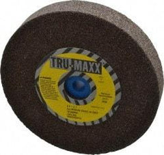 Tru-Maxx - 46 Grit Aluminum Oxide Bench & Pedestal Grinding Wheel - 6" Diam x 1" Hole x 1" Thick, 5410 Max RPM, O Hardness, Coarse Grade , Vitrified Bond - Americas Industrial Supply