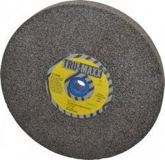 Tru-Maxx - 46 Grit Aluminum Oxide Bench & Pedestal Grinding Wheel - 8" Diam x 1" Hole x 1" Thick, 3600 Max RPM, O Hardness, Coarse Grade , Vitrified Bond - Americas Industrial Supply