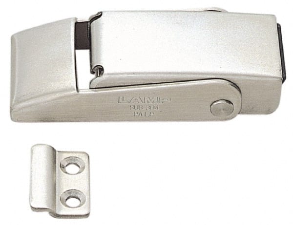 1-17/64 Inch Long x 3-7/32 Inch Wide x 49/64 Inch High, Draw Latch Stainless Steel, with Satin Finish