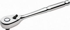 Paramount - 3/8" Drive Pear Head Quick-Release Ratchet - Chrome Finish, 8" OAL, 72 Gear Teeth - Americas Industrial Supply