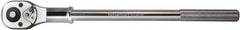 Paramount - 3/4" Drive Pear Head Standard Ratchet - Chrome Finish, 20" OAL, 24 Gear Teeth, Standard Head - Americas Industrial Supply