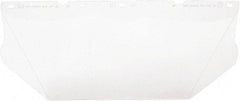 MSA - UV Protection Clear Polycarbonate Face Shield - 8" High x 17" Wide x 0.06" Thick, Compatible with MSA V-Gard Hard Hats & MSA V-Gard Frames - Americas Industrial Supply