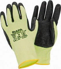 MAPA Professional - Size L Thermal Acrylic Lined Nitrile Heat Resistant Glove - 9-3/4" OAL, Knit Wrist Cuff - Americas Industrial Supply