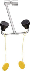 Bradley - Deck Mount, Eye & Face Wash Station - 1/2" Inlet, 30 psi Flow, 0.4 GPM Flow Rate - Americas Industrial Supply