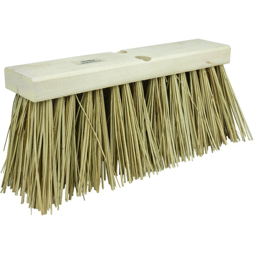 16″ Street Broom, 6-1/4″ Trim Length, Natural Palmyra Fill - Americas Industrial Supply