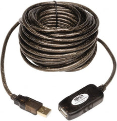 Tripp-Lite - 33' Long, USB A/A Computer Cable - Black, Male x Female - Americas Industrial Supply