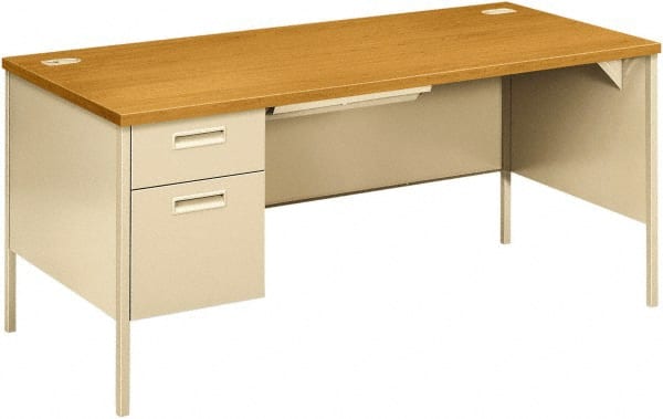 Hon - Office Cubicle Workstations & Worksurfaces Type: Single Left Pedestal Workstation Desk Width (Inch): 68-3/4 - Americas Industrial Supply
