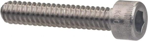 Holo-Krome - M3x0.50 Metric Coarse Hex Socket Drive, Socket Cap Screw - Grade Austenitic A4 Stainless Steel, Uncoated, Partially Threaded, 30mm Length Under Head - Americas Industrial Supply
