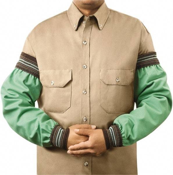 Steiner - Size Universal, Green Cotton Flame Retardant Sleeve - 23" Long Sleeve, Elastic Opening at Both Ends - Americas Industrial Supply