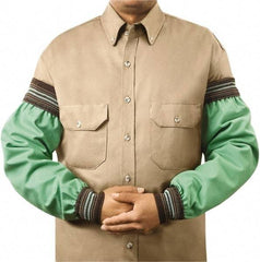 Steiner - Size Universal, Green Cotton Flame Retardant Sleeve - 23" Long Sleeve, Elastic Opening at Both Ends - Americas Industrial Supply