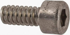 Holo-Krome - #6-32 UNC Hex Socket Drive, Socket Cap Screw - Grade 18-8 Stainless Steel, Uncoated, Fully Threaded, 5/16" Length Under Head - Americas Industrial Supply