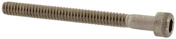 Holo-Krome - #4-40 UNC Hex Socket Drive, Socket Cap Screw - Grade 18-8 Stainless Steel, Uncoated, Partially Threaded, 1-1/4" Length Under Head - Americas Industrial Supply