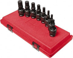 Sunex Tools - 8 Piece 1/2" Drive Metric Impact Hex Bit Socket Set - 6 to 19mm Hex - Americas Industrial Supply