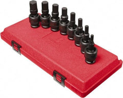 Sunex Tools - 8 Piece 1/2" Drive Inch Impact Hex Bit Socket Set - 1/4 to 3/4" Hex - Americas Industrial Supply