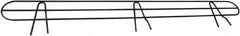 Value Collection - 72" Wide, 4" High, Open Shelving Accessory/Component - Black Powder Finish, 1/2" Deep, Use with NuLine Units - Americas Industrial Supply
