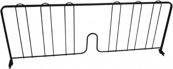 Value Collection - 24" Wide, 8" High, Open Shelving Accessory/Component - Black Powder Finish, 1/2" Deep, Use with NuLine Units - Americas Industrial Supply