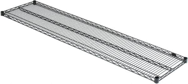 Value Collection - 72" Wide, 1.19" High, Open Shelving Accessory/Component - Black Powder Finish, 18" Deep, Use with NuLine Units - Americas Industrial Supply